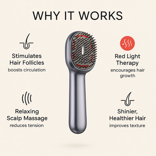 Red Light Therapy Massage Comb