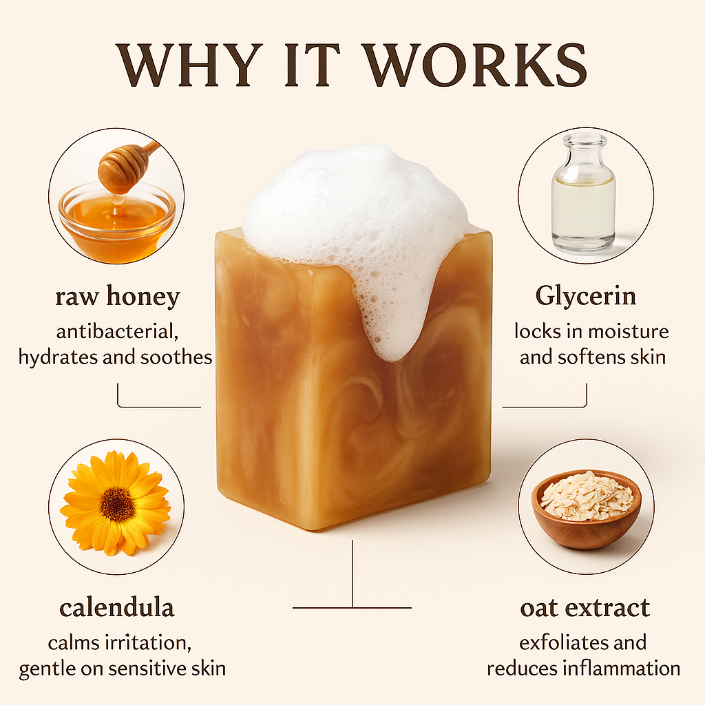 Honey Soap Bar - Stella Beauty
