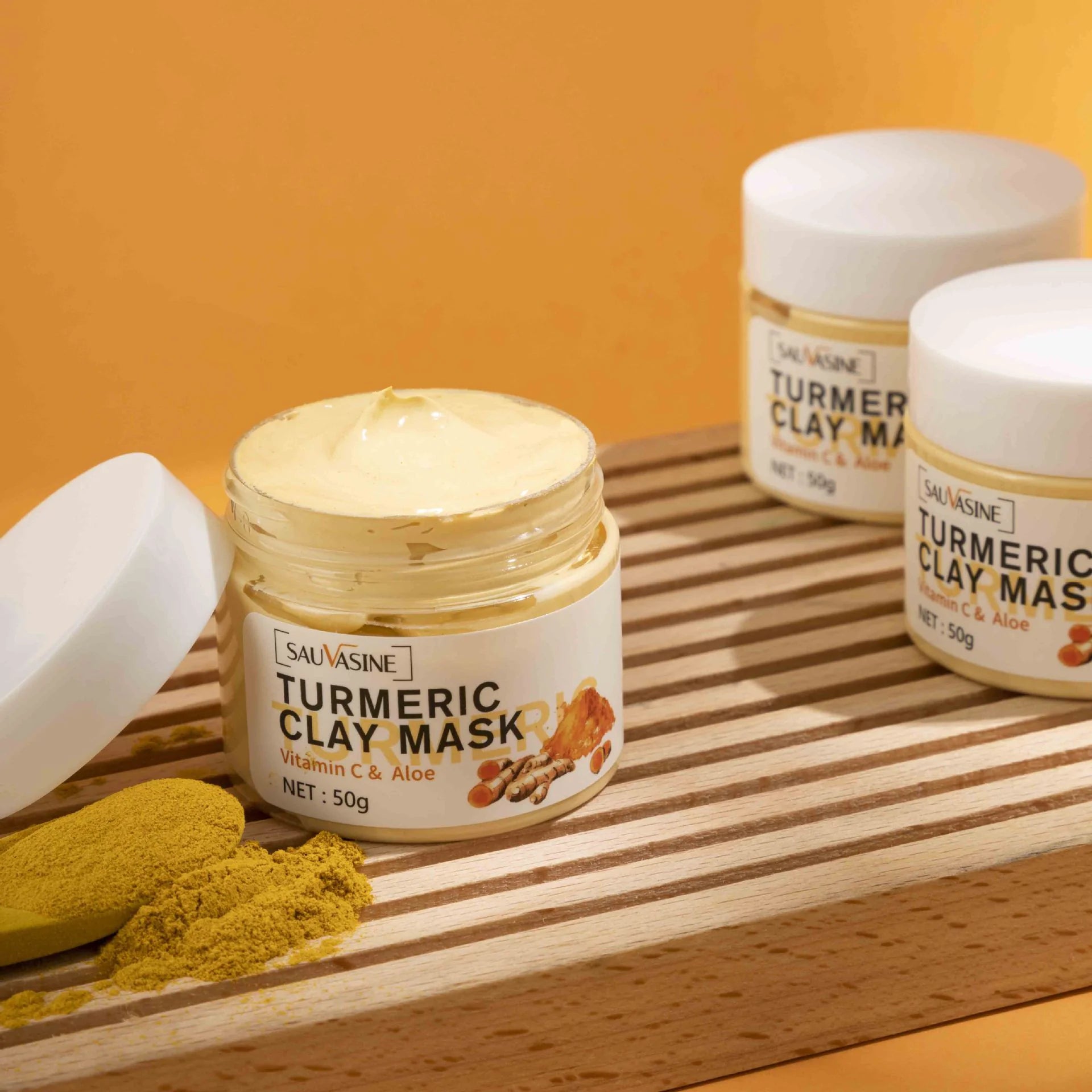 Turmeric Clay Mask Hydrating Moisturizing - Stella Beauty