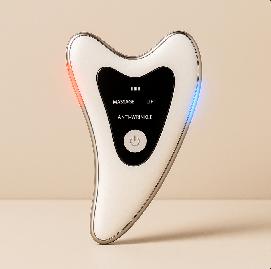 LED Gua Sha by Stella Beauty – Sculpting and Brightening Facial Tool