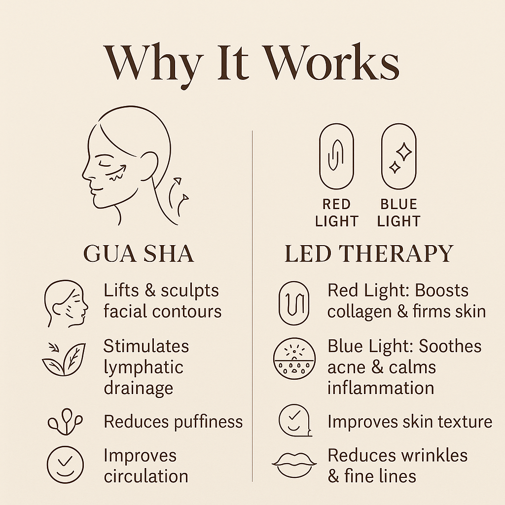 LED Gua Sha by Stella Beauty – Sculpting and Brightening Facial Tool